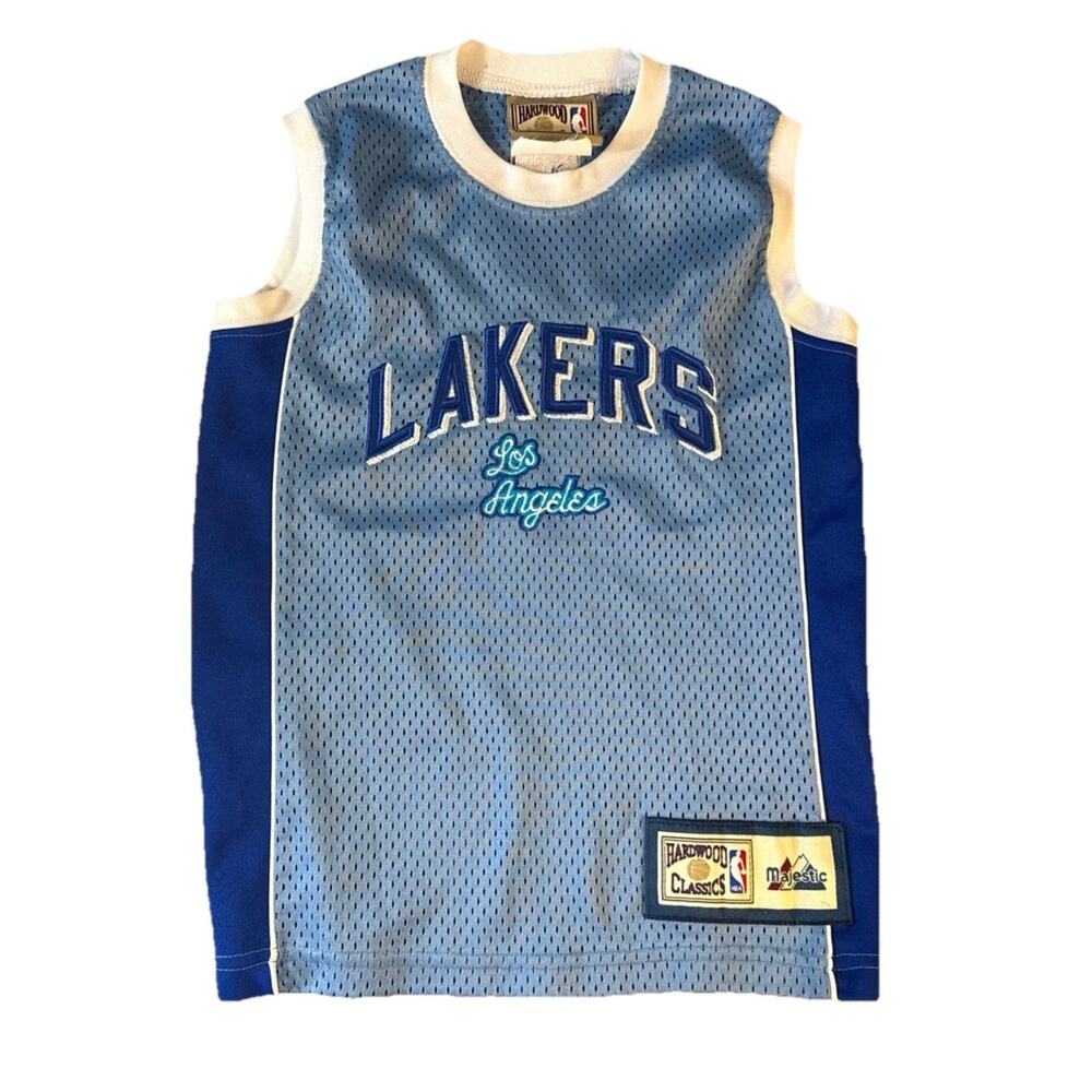 VTG Los Angeles LAKERS Basketball Jersey Youth L Embroidered HARWOOD CLASSICS